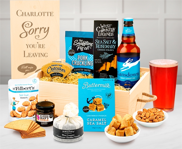 Retirement Personalised Gentleman's Favourites Gift Box With Real Ale